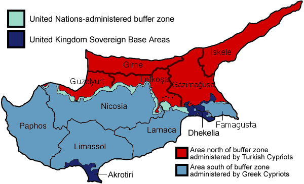 Map of Cyprus